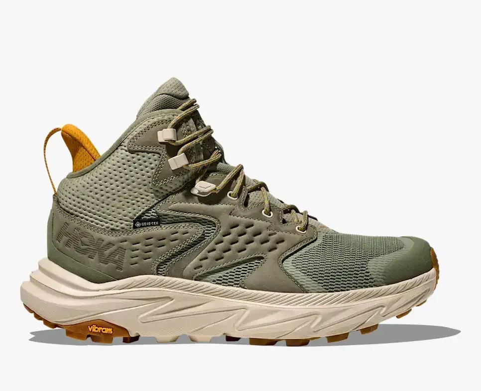 HOKA Anacapa 2 Mid GORE-TEX Sea Moss Oat Milk - Hiking Boots & Shoes - front view