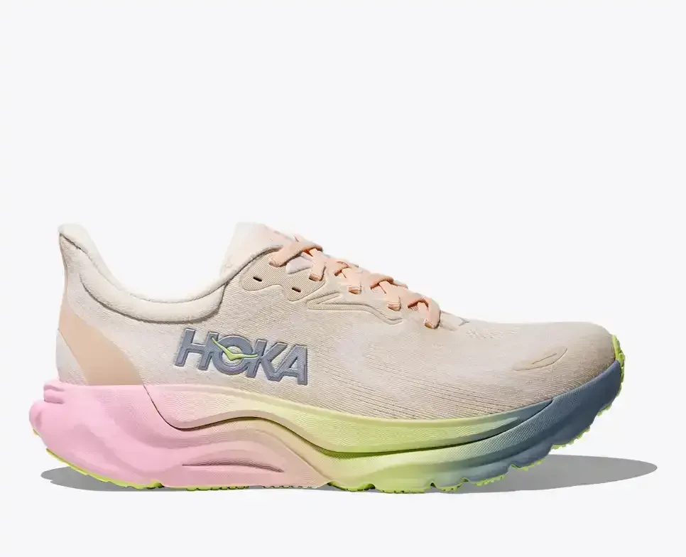 HOKA Arahi 8 Alabaster Tangerine Glow (Women’s) - Road Running Shoes - front view