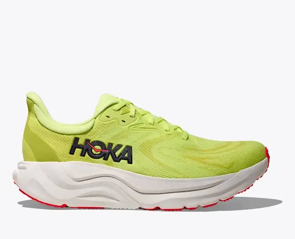 HOKA Arahi 8 Neon Yuzu Neon Flame - Men's Road Running Shoes & Trainers - front view