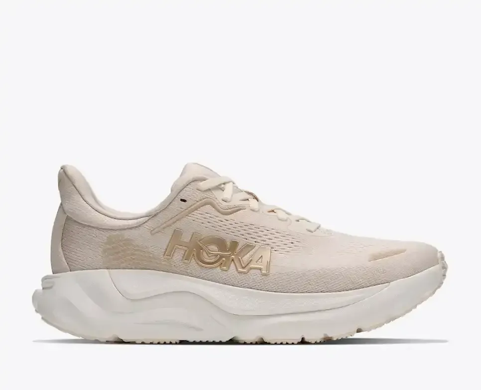 HOKA Arahi 9 Alabaster Oat Milk (Women’s) - Road Running Shoes - front view