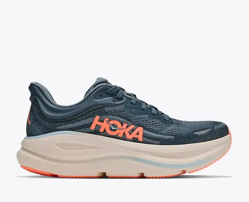 HOKA Bondi 9 Faded Navy Slate Blue (Women’s) - Road Running Shoes - front view
