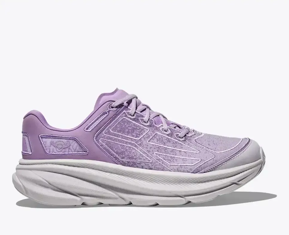 HOKA Clifton One9 Aerino Aster Flower Cosmic Grey - Men's Running Shoes & Trainers - front view