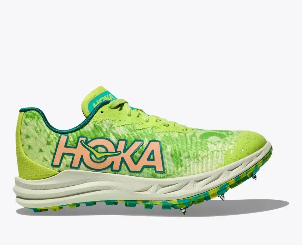 HOKA Crescendo XC Lettuce Electric Lime - Men's Running Shoes & Trainers - front view