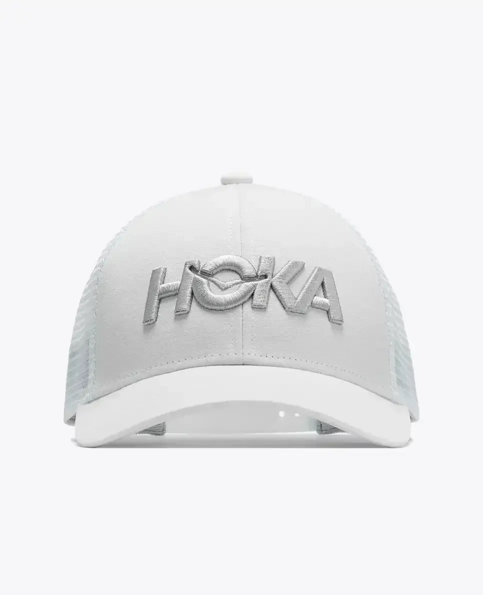 HOKA Hoka Core Logo Trucker White - Men's HOKA Exclusives - front view