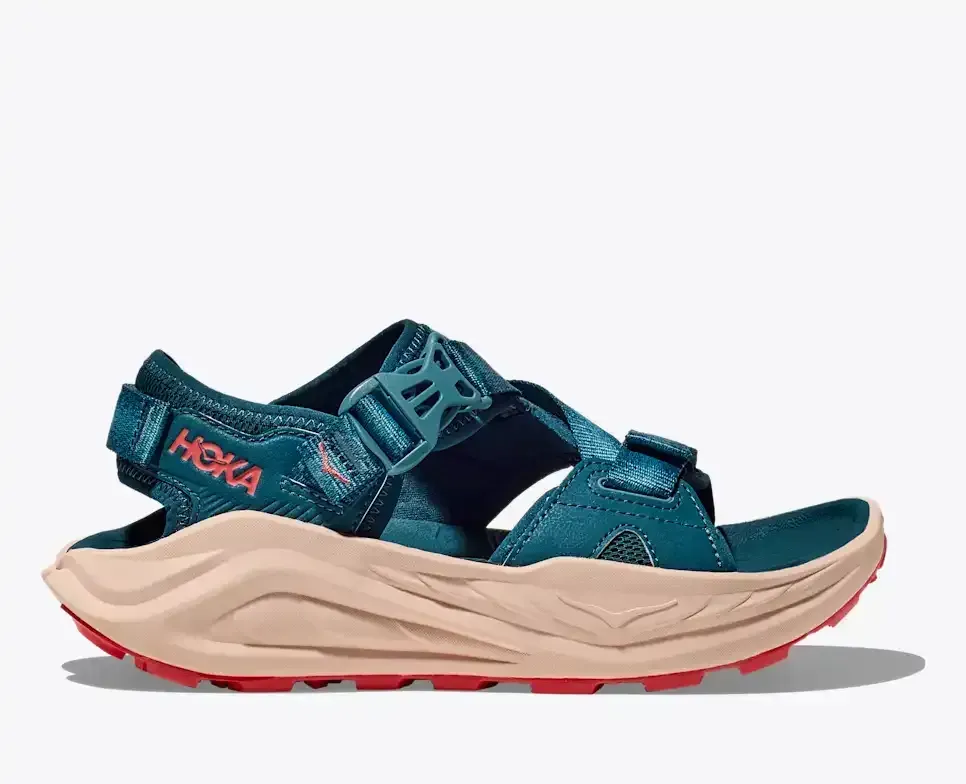 HOKA Infini Hike TC Blue Twilight Grapefruit (Women’s) - Hiking Boots & Shoes - front view
