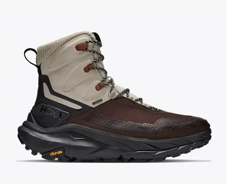 HOKA Kaha 2 Frost GORE-TEX River Rock Grey Black - Hiking Boots & Shoes - front view