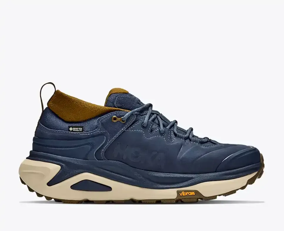 HOKA Kaha 3 Low GORE-TEX Varsity Navy Barley Flour (Women’s) - Women's Running Shoes - front view
