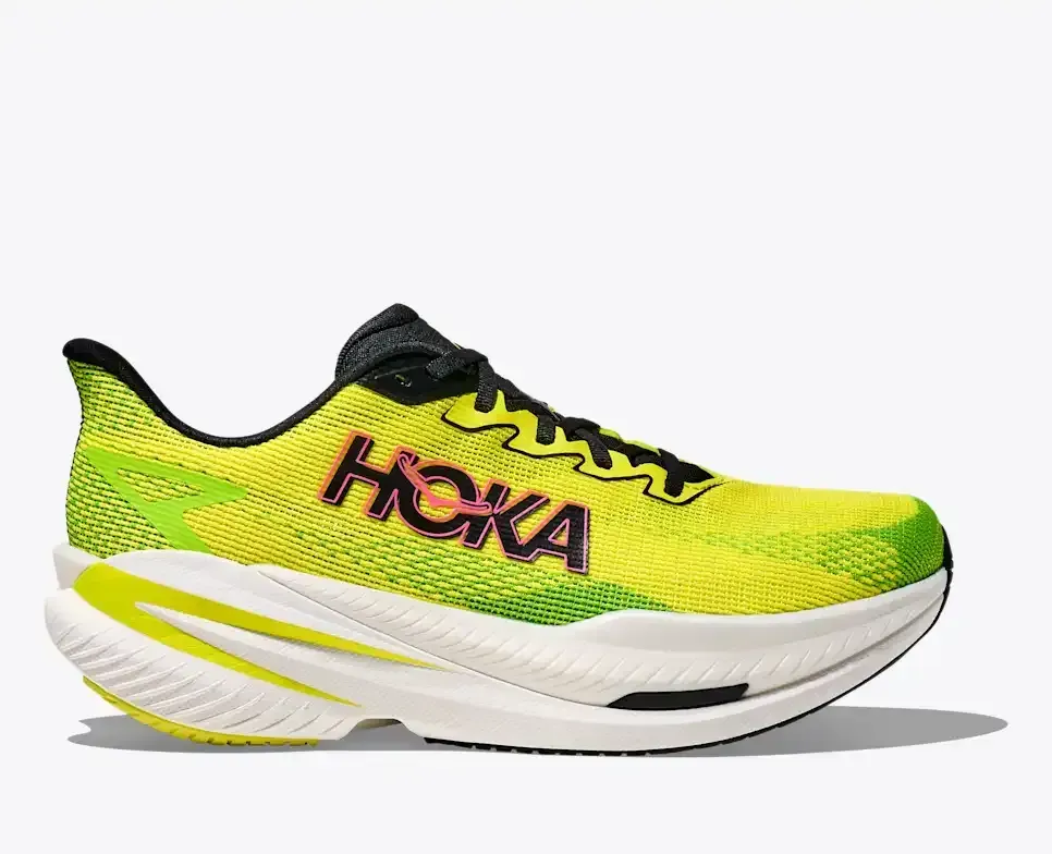 HOKA Mach X 3 Neon Citrus Lime - Men's Running Shoes & Trainers - front view