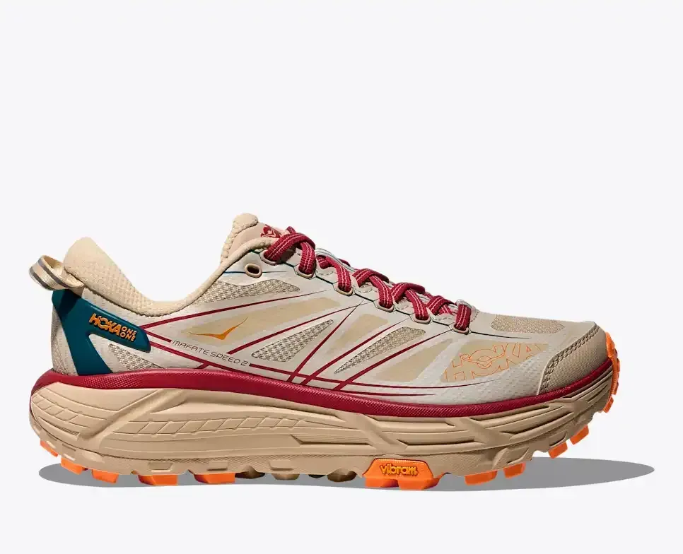 HOKA Mafate Speed 2 Cream Pepper - Men's Road Running Shoes & Trainers - front view