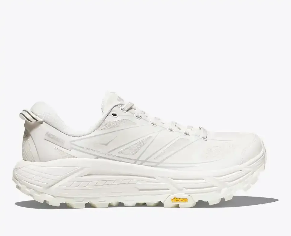 HOKA Mafate Speed 2 White Lunar Rock - Men's Road Running Shoes & Trainers - front view