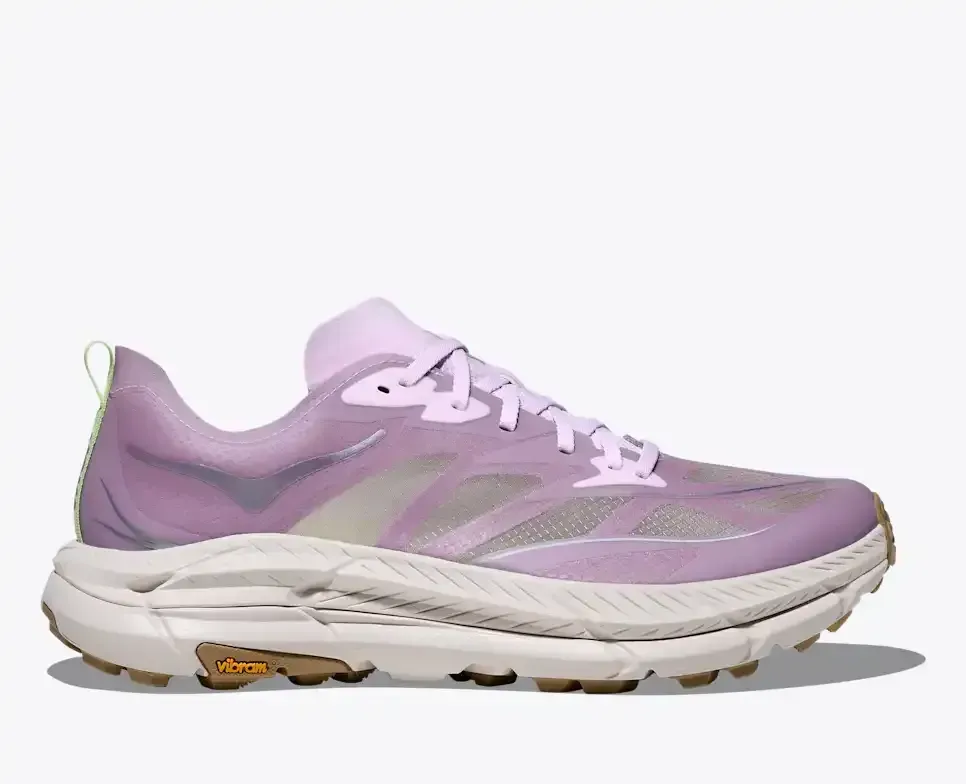 HOKA Mafate Speed 4 Lite Lilac Cream Stucco - Men's Running Shoes & Trainers - front view