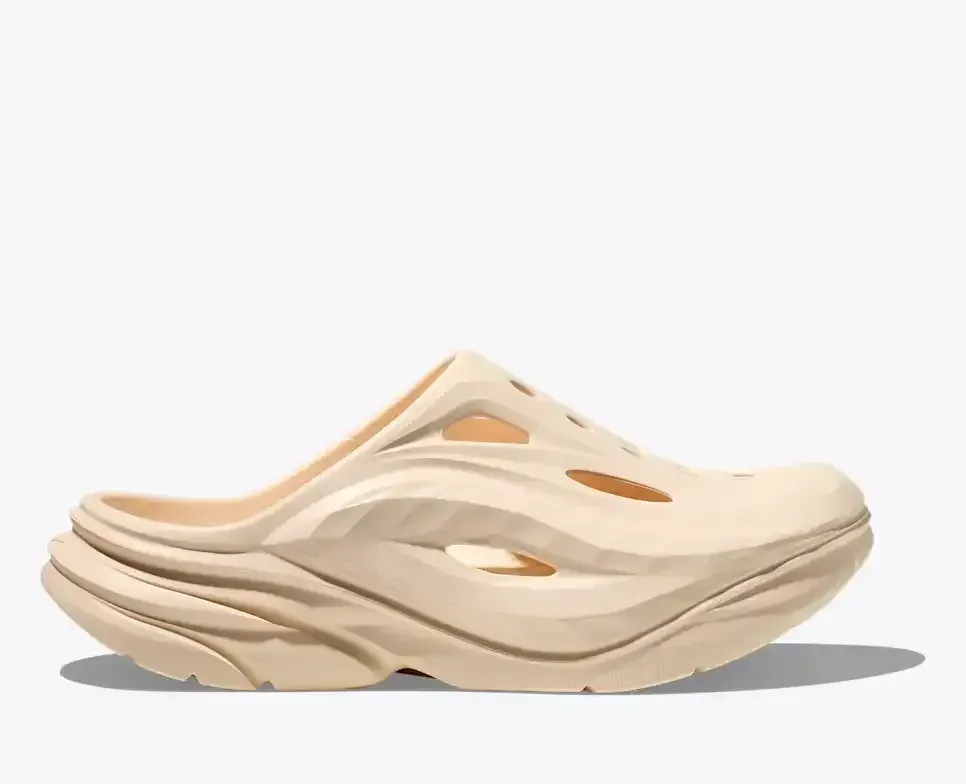 HOKA Ora Recovery Mule Vanilla - Men's Running Shoes & Trainers - front view