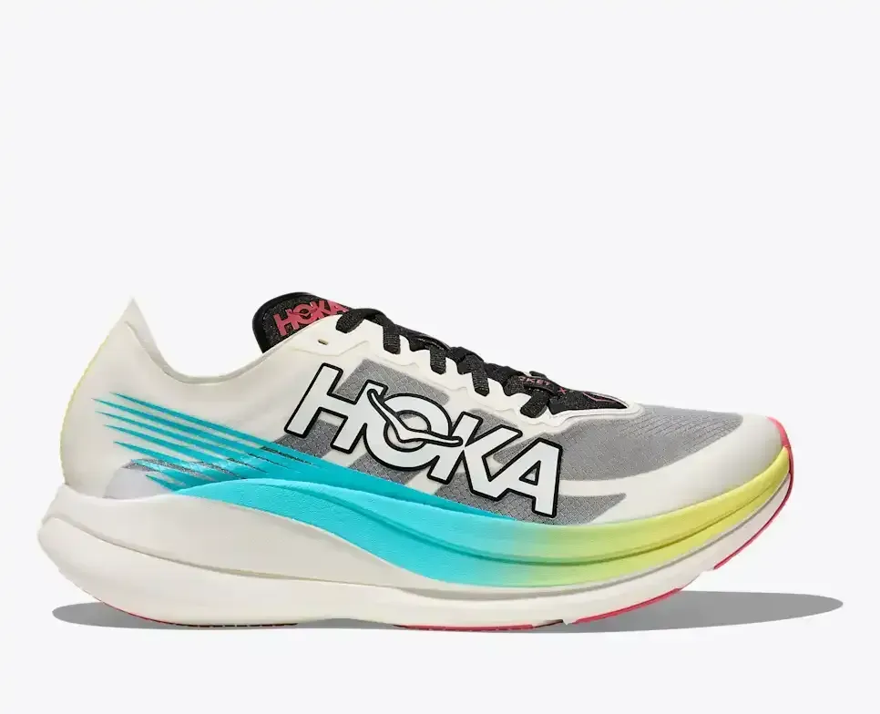 HOKA Rocket X 2 Yuzu Cielo Blue - Men's Running Shoes & Trainers - front view