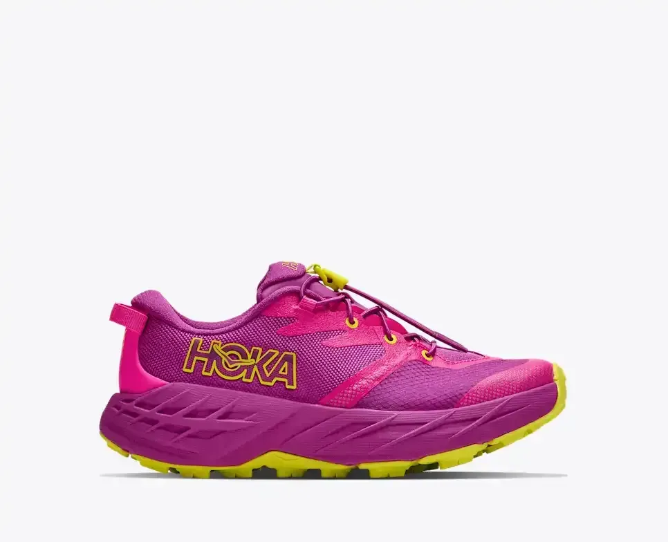 HOKA Speedgoat 7 Fuchsia (GS) - Big Kids - front view