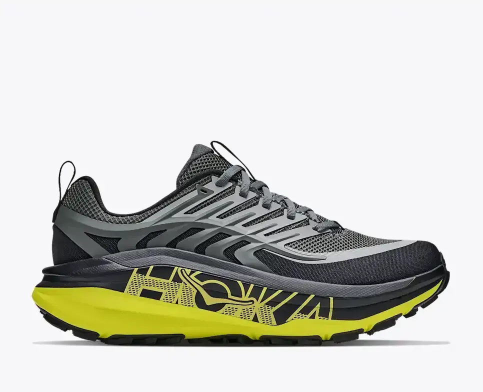 HOKA Stinson 8 Black Hoka Citrus - Men's Running Shoes & Trainers - front view